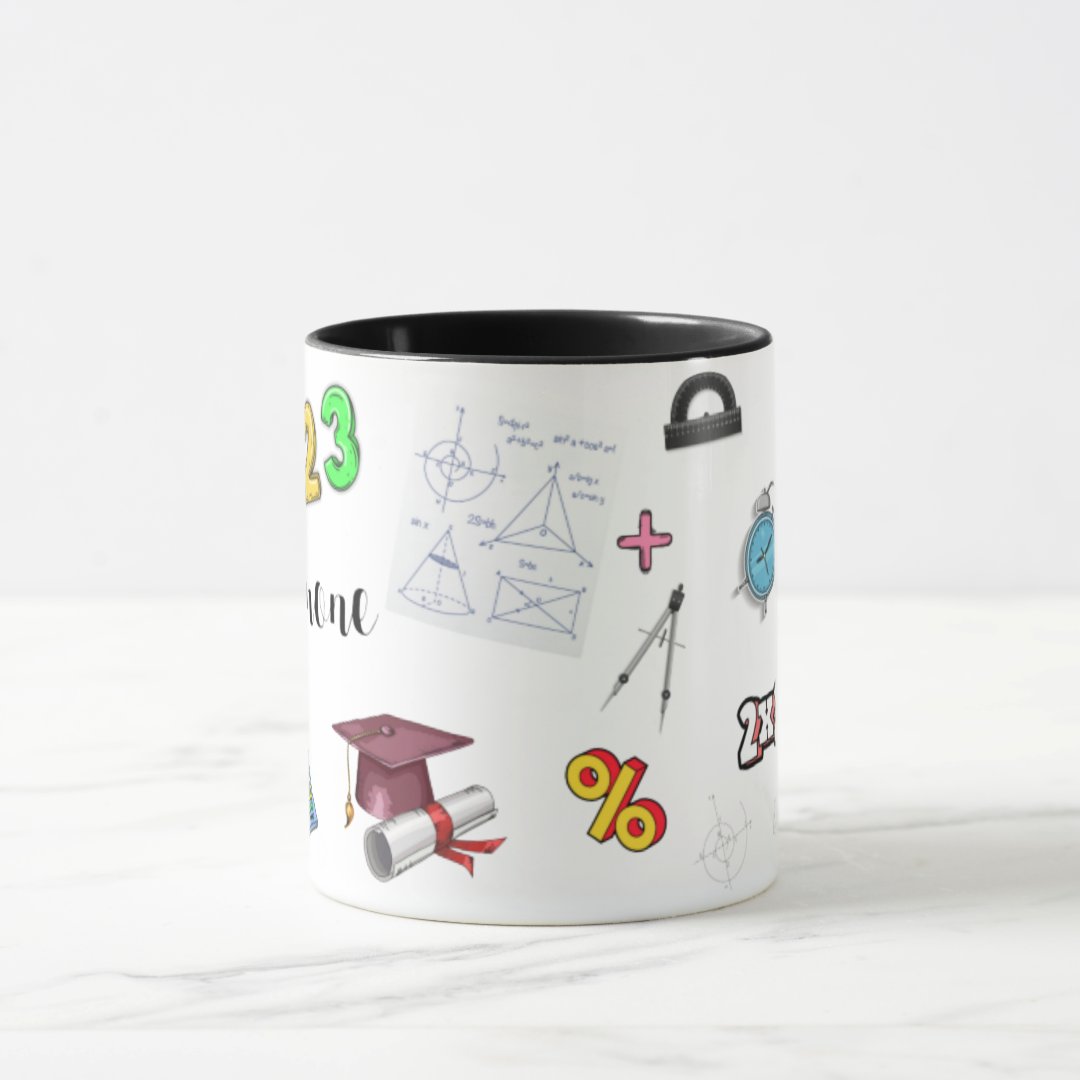 Caneca Professor Matemática Presente Personalizado com Nome