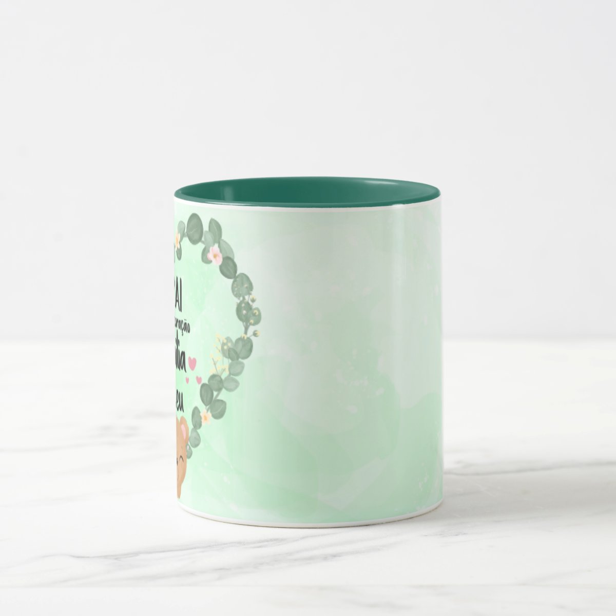Caneca Personalizada Papai Prepara o Coração Familia Cresceu