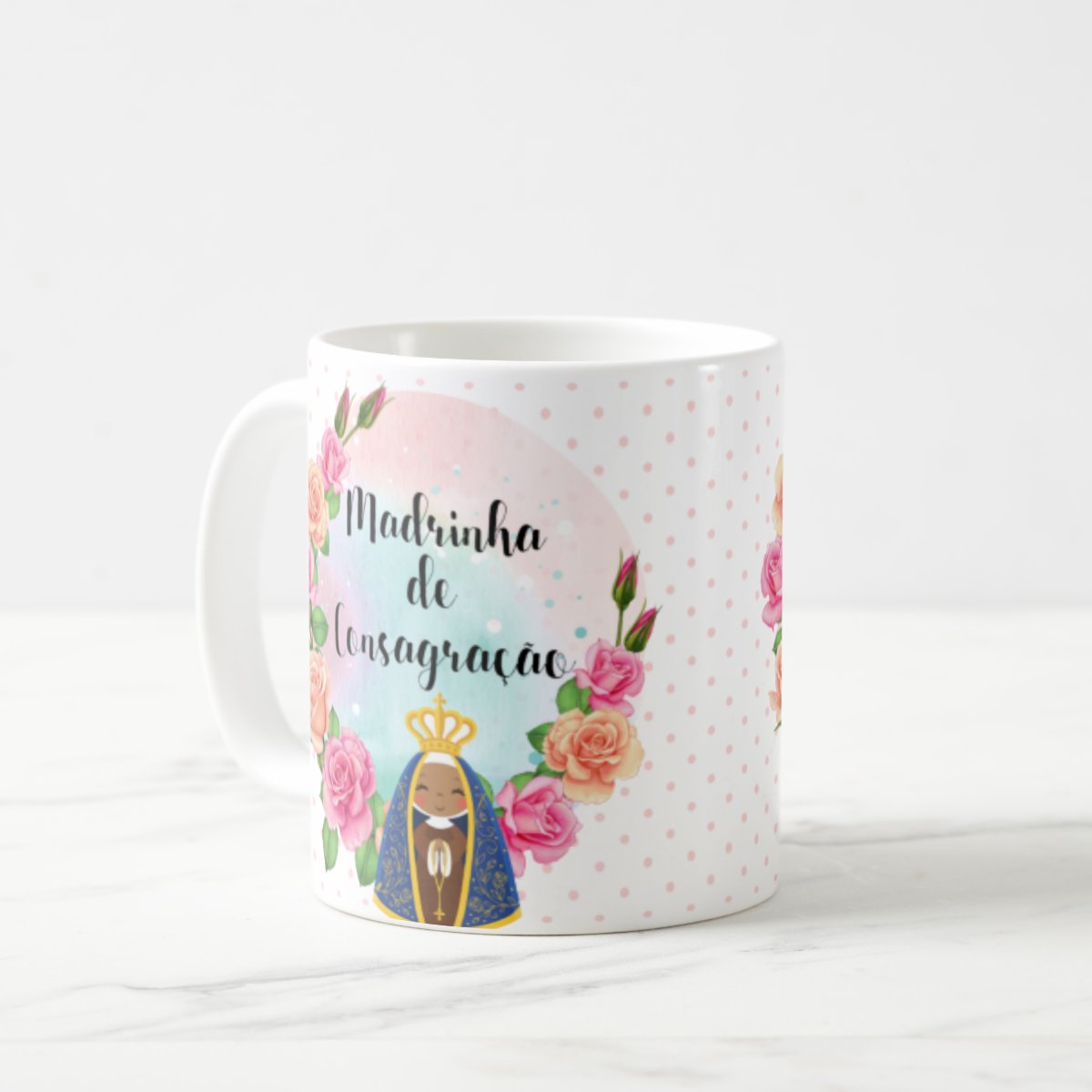 Caneca Personalizada Presente Batizado Madrinha Consagração