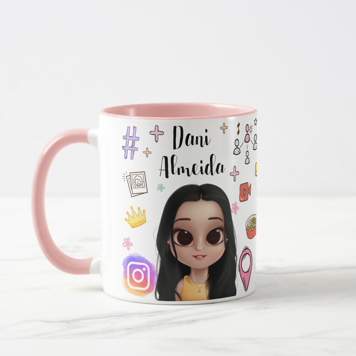 Caneca Influencer Presente Criativo Mulher Blogueira Social