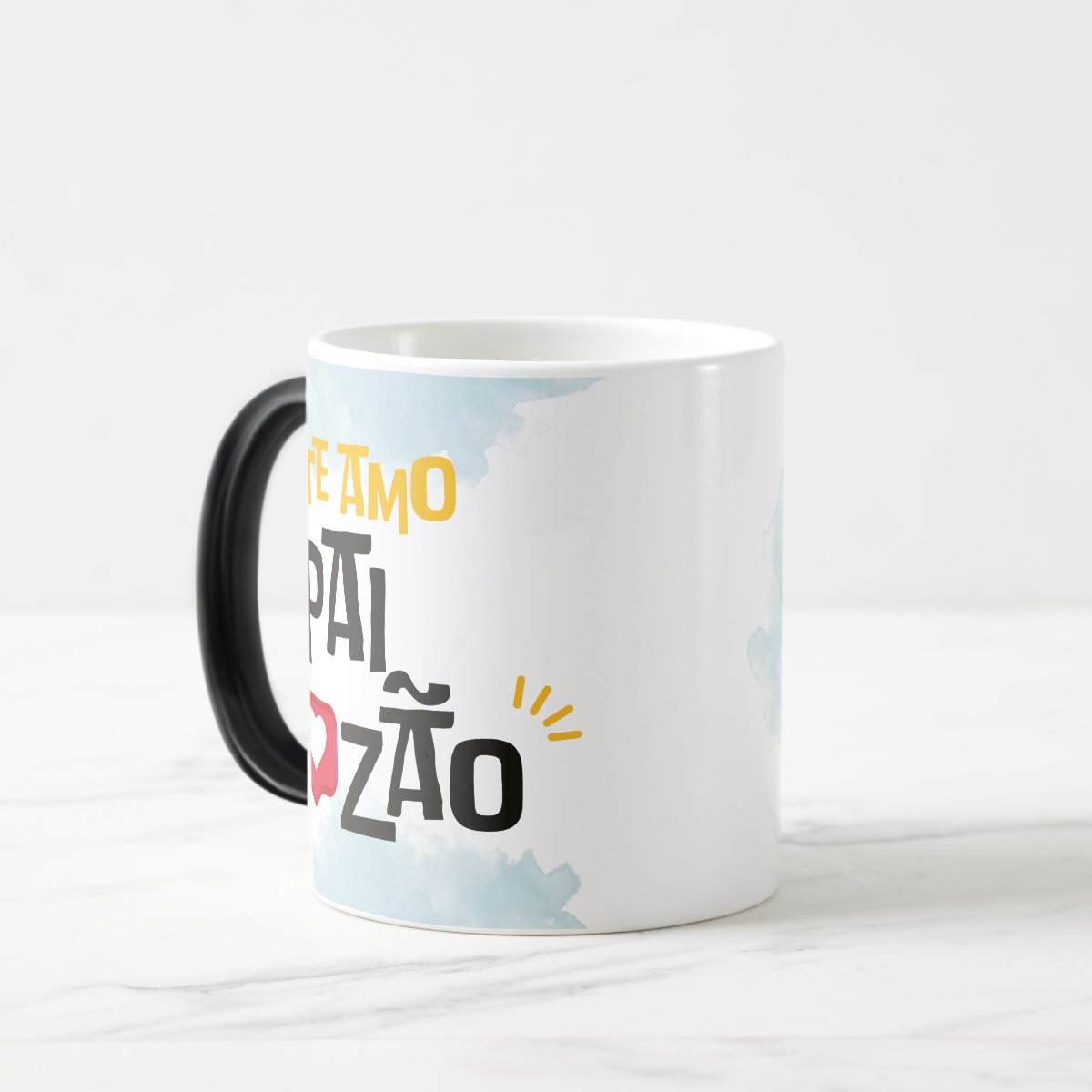 Caneca Mágica Criativa Feliz Dia dos Pais Te Amo Paizão
