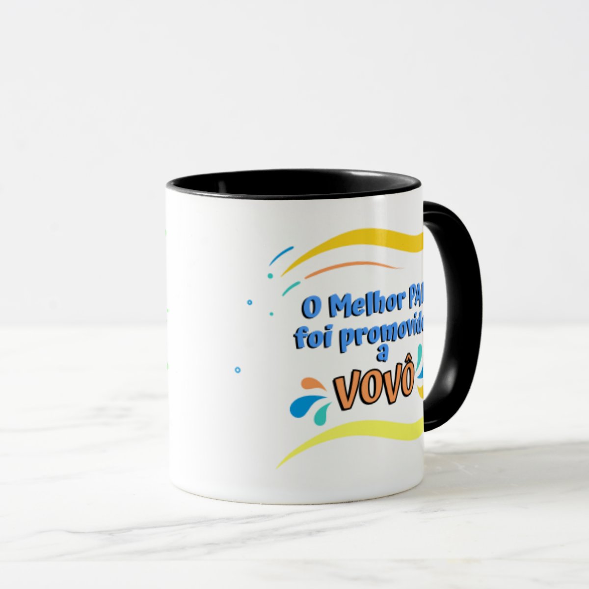 Caneca Presente Criativo Revelação para Pai Promovido a Vovô