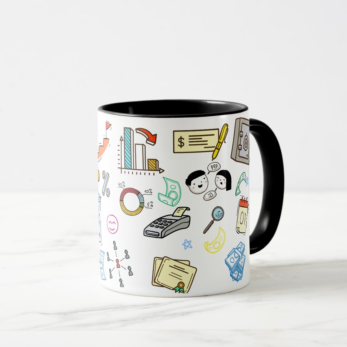 Caneca Bancário Financiarias com Nome e Avatar Personalizado