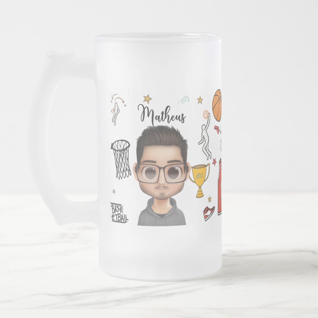 Copo Cerveja Chopp Personalizado para Treinador de Basquete