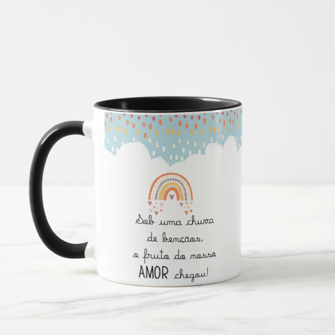 Caneca Delicada Presente Criativo para Mamãe e Papai