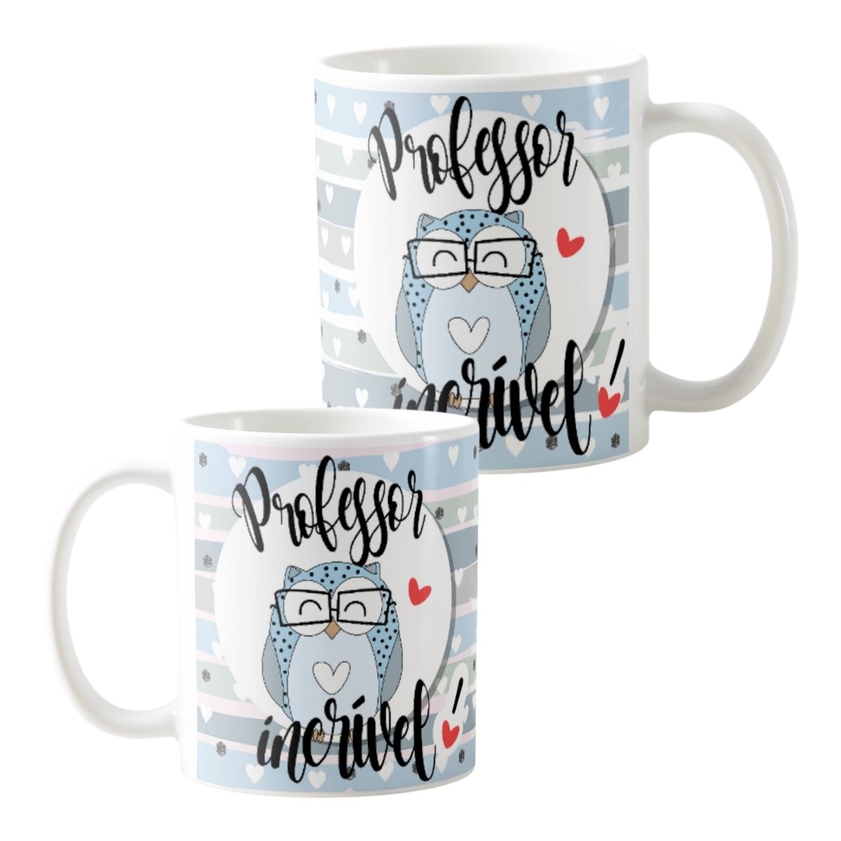 Caneca Presente Professor Incrível Coruja Lembrança