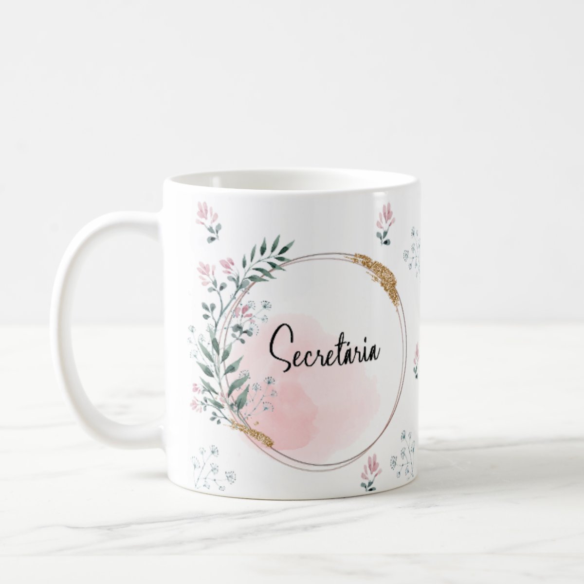 Caneca Feminina Delicada Presente Profissão Secretária