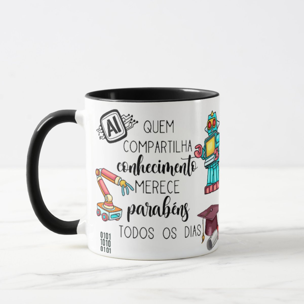 Caneca Presente Dia dos Professores Professora de Robótica