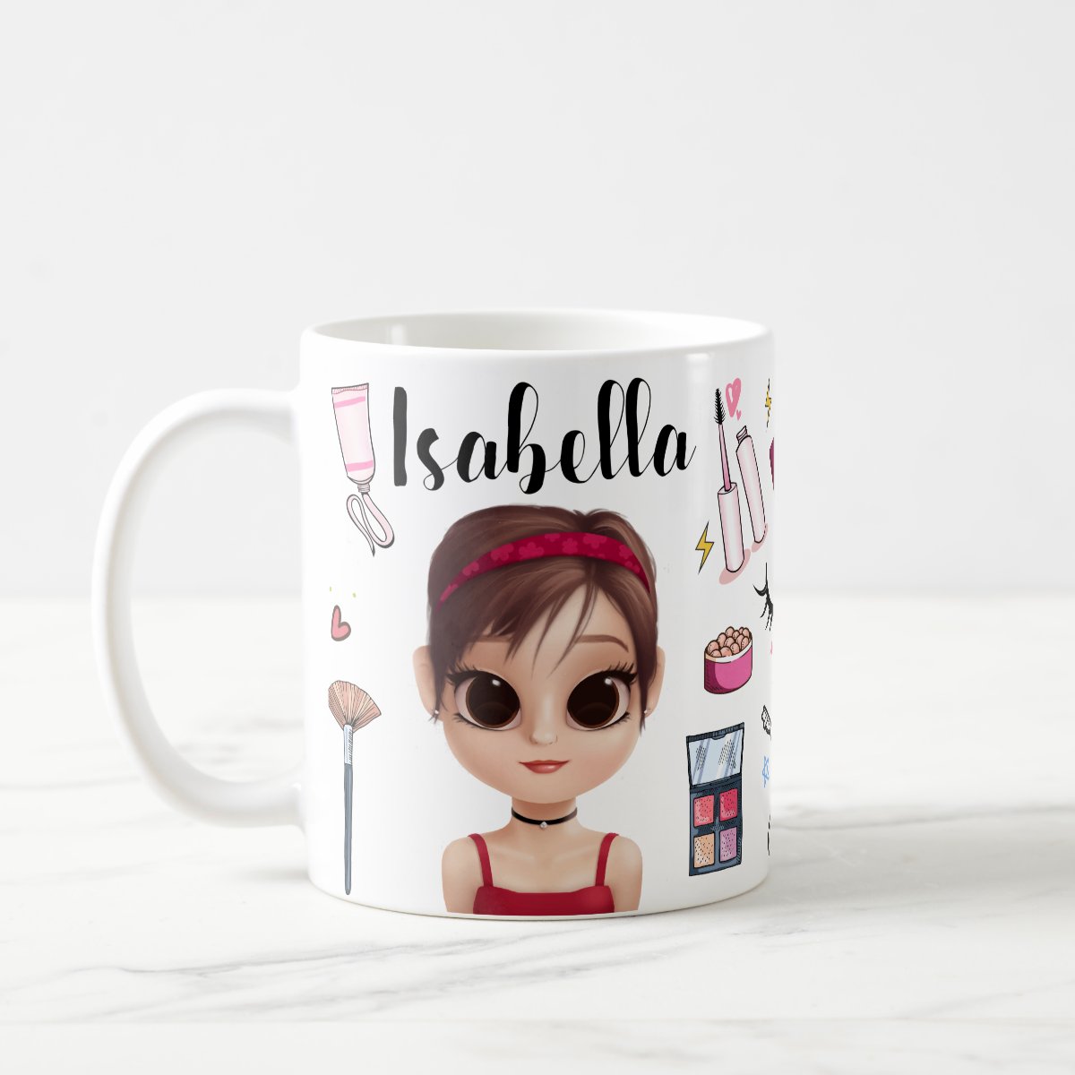 Caneca Presente Personalizado Criativo Maquiadora - Profissões (Cabeleireiro(a))