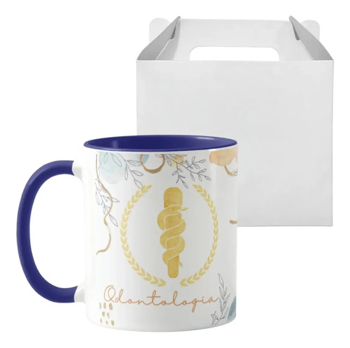 Caneca Odontologia Presente Formatura Lembrança Delicada