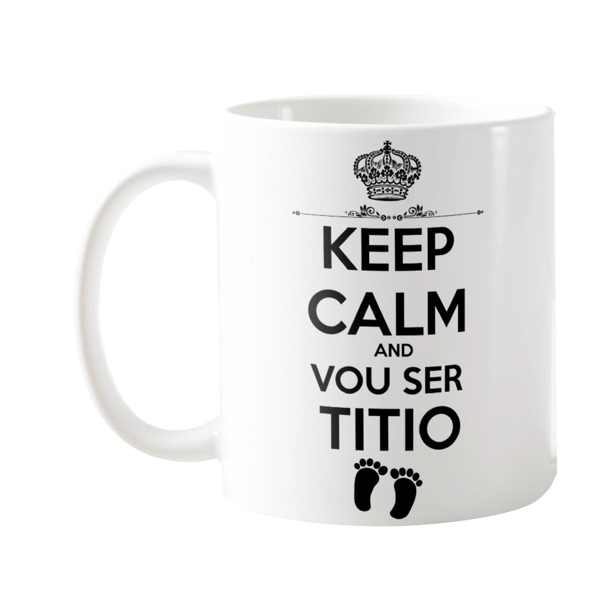Caneca Presente Revelação de Gravidez para Futuro Titio - Anúncio de Gravidez (Tio)
