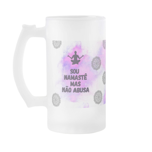 Copo de Cerveja Chopp Presente Especial Yoga Namastê