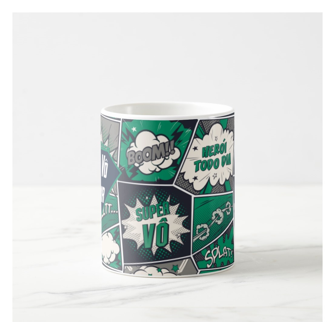 Caneca Super Avô Presente Criativo Super Herói Vovô Vô