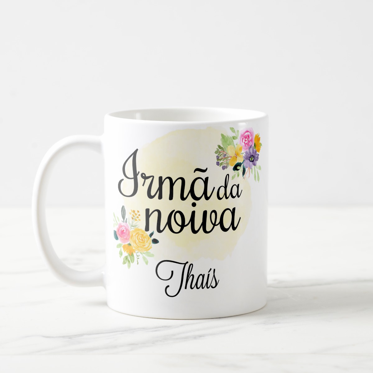 Caneca Casamento Presente Familia Irmã da Noiva Lembrança
