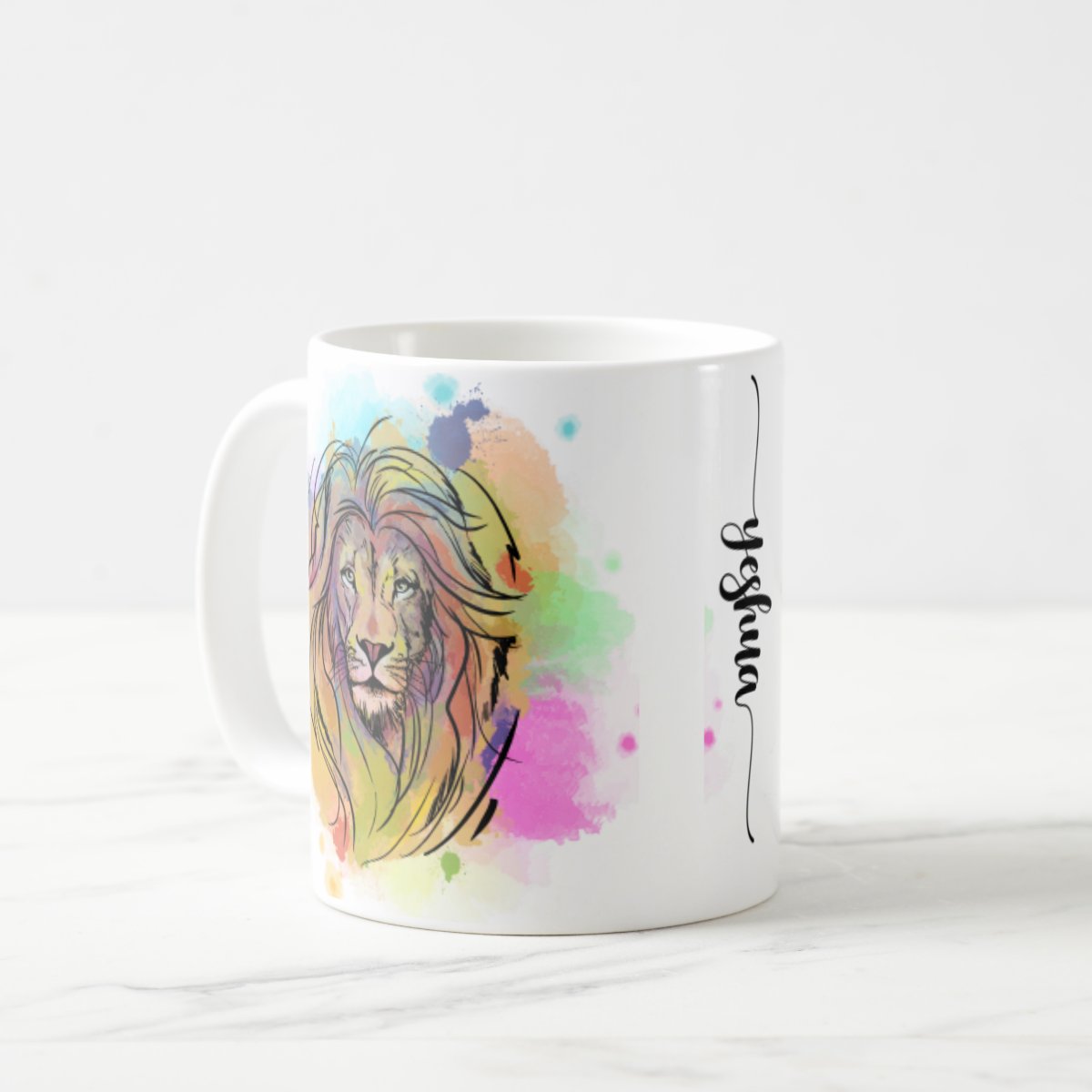 Caneca Evangélica Jesus Leão De Judá Yeshua Salmo 23:4 - Outros (Leão de Judá)
