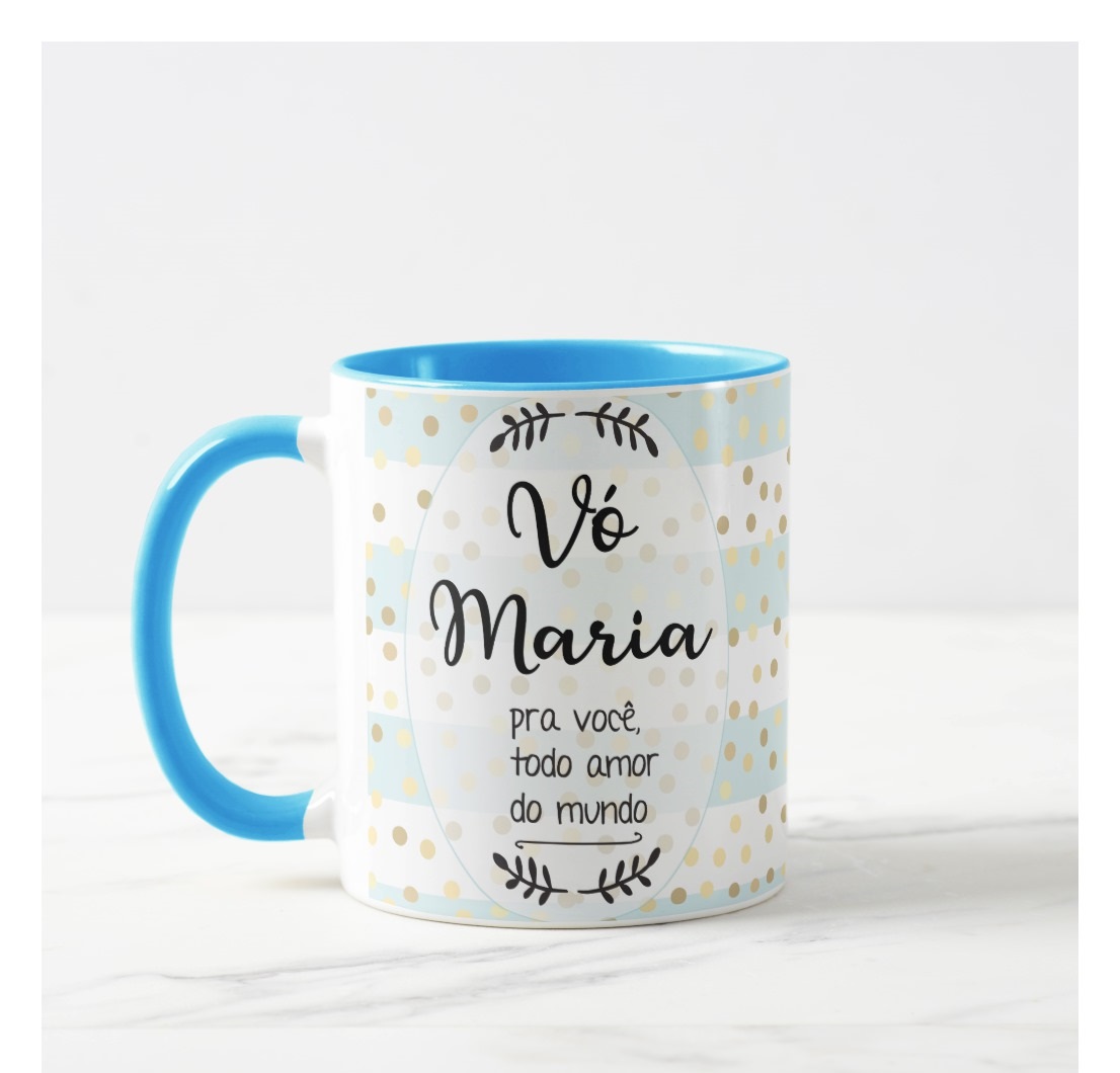 Caneca Personalizada Avó Presente Dia dos Avós