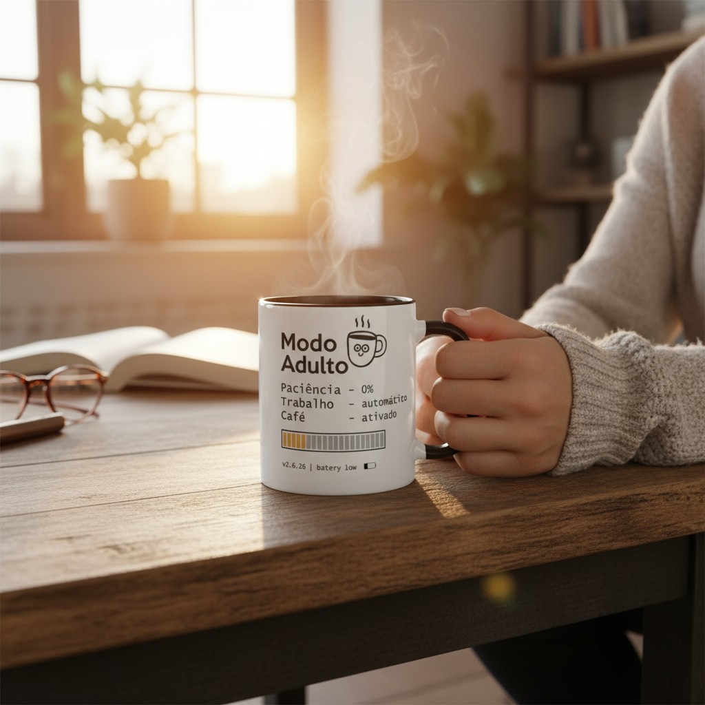 Caneca Presente Personalizada Frase Modo Adulto Divertida