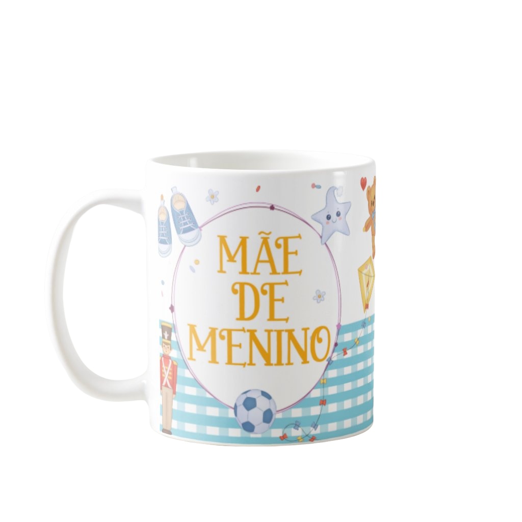 Caneca Surpresa Para Anunciar Gravidez - Mãe De Menino - Família (Mãe/Gestante)