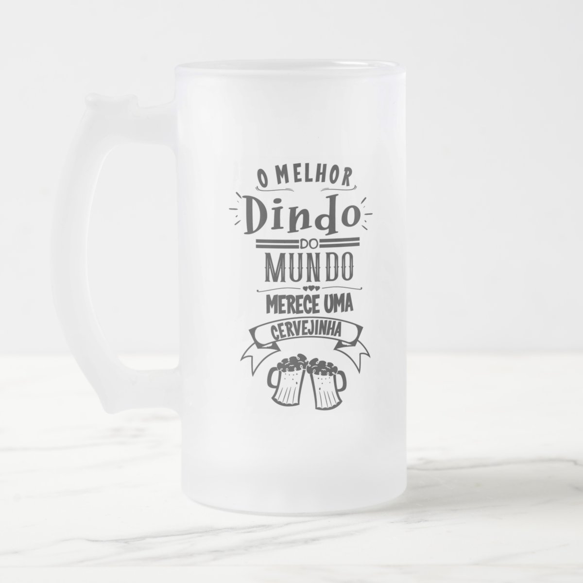 Caneca Cerveja Chopp Padrinho Presente Criativo Dindo Vidro