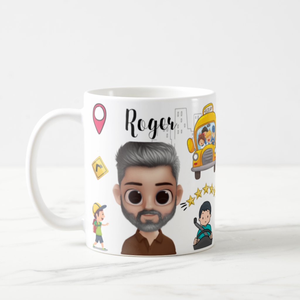 Caneca Presente Personalizado para Motorista Escolar