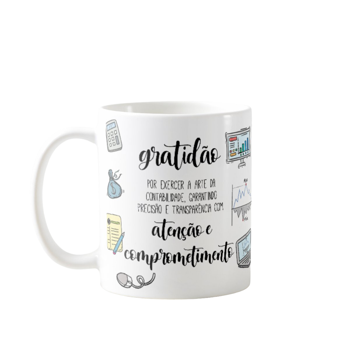 Caneca Profissão Presente Profissionais de Contabilidade