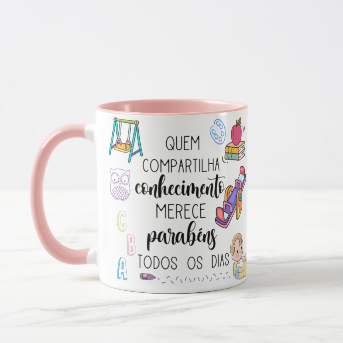 Caneca Presente Dia Dos Professores Professora Infantil Pré - Dia dos Professores (Professor(a))