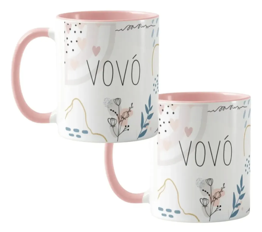 Kit 2 Canecas Personalizadas Avó Presente Especial para as Vovós  - Família (Avó)
