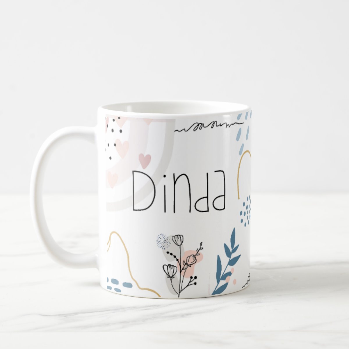 Caneca Presente Minimalista para Dinda Batismo Consagração - Batizado (Batizando(a))