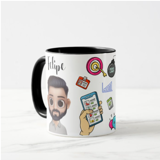 Caneca Vendas Presente Criativo Equipe Vendedores Vendedora