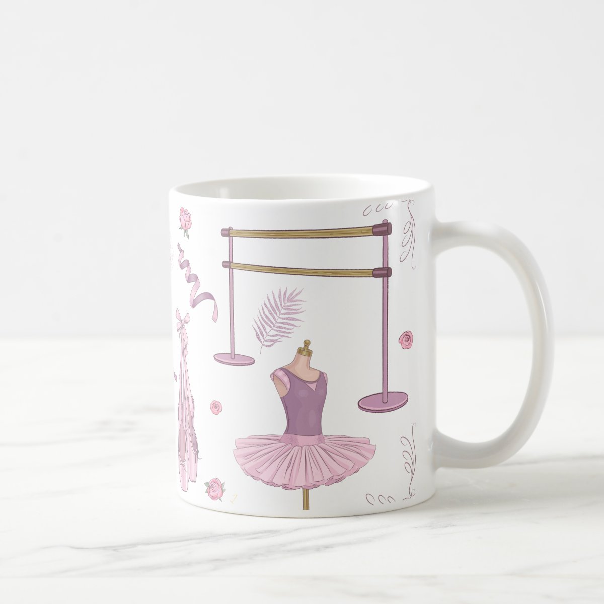 Caneca Personalizada Criativa com Nome Professora de Ballet
