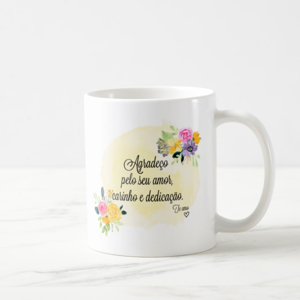 Caneca Casamento Lembrança Mãe Do Noivo Amarelo Claro 325 Ml Do Luz