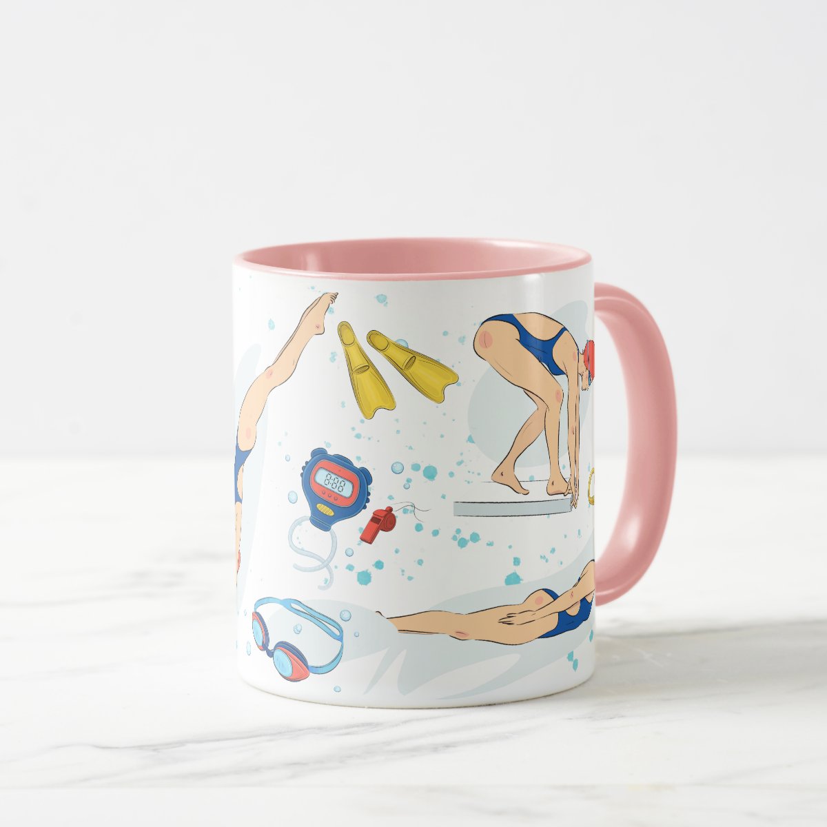 Caneca Presente Personalizado Natação Professor de Natação