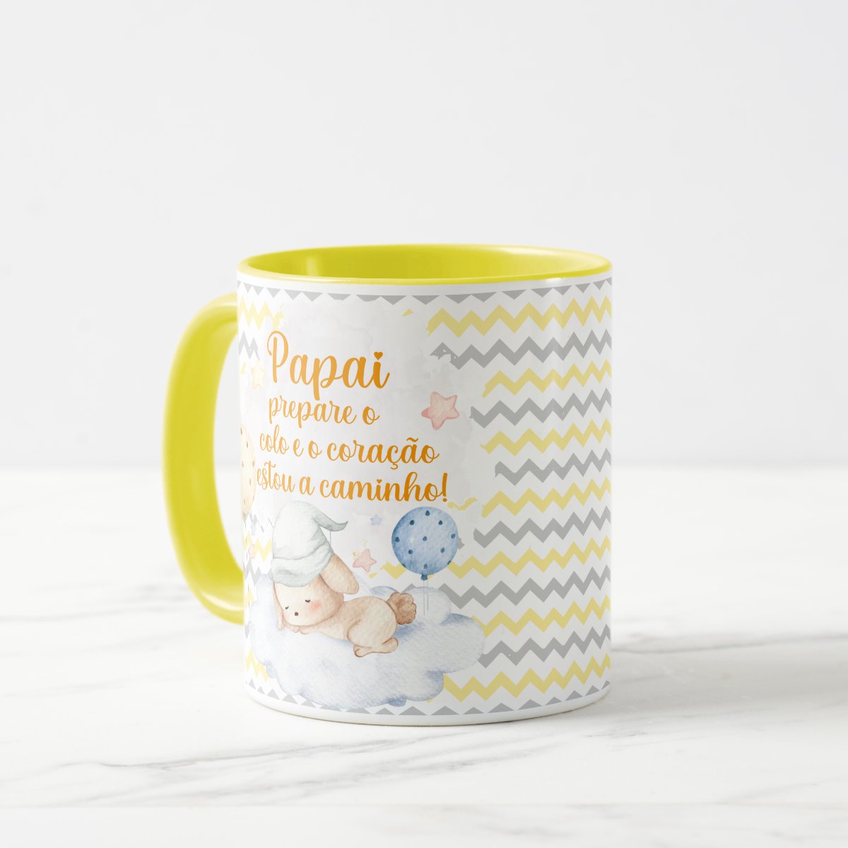 Caneca Presente Criativo Anunciar Gravidez Família - Papai