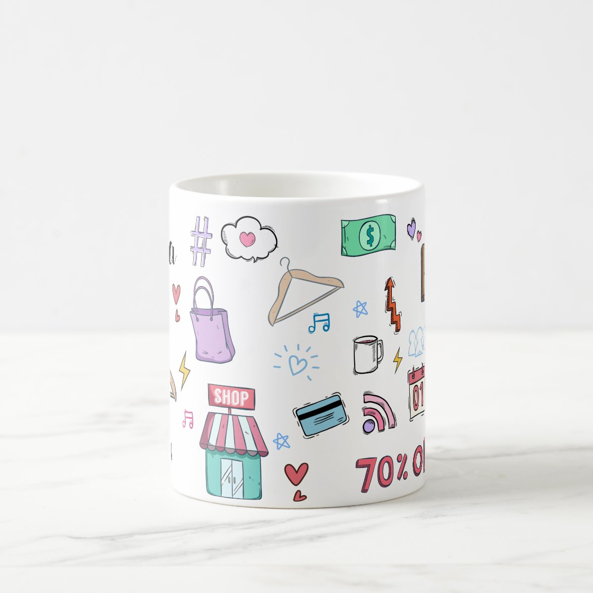 Caneca Personalizada Feminina Profissão Vendedora com Nome