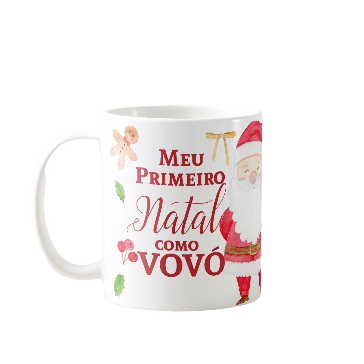 Caneca Personalizada Presente Primeiro Natal Como Avó Vovó