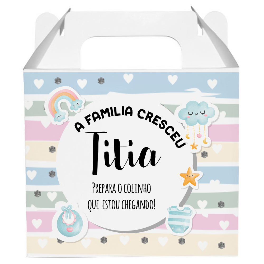 Caneca Presente Gravidez para Tia Titia Familia Cresceu