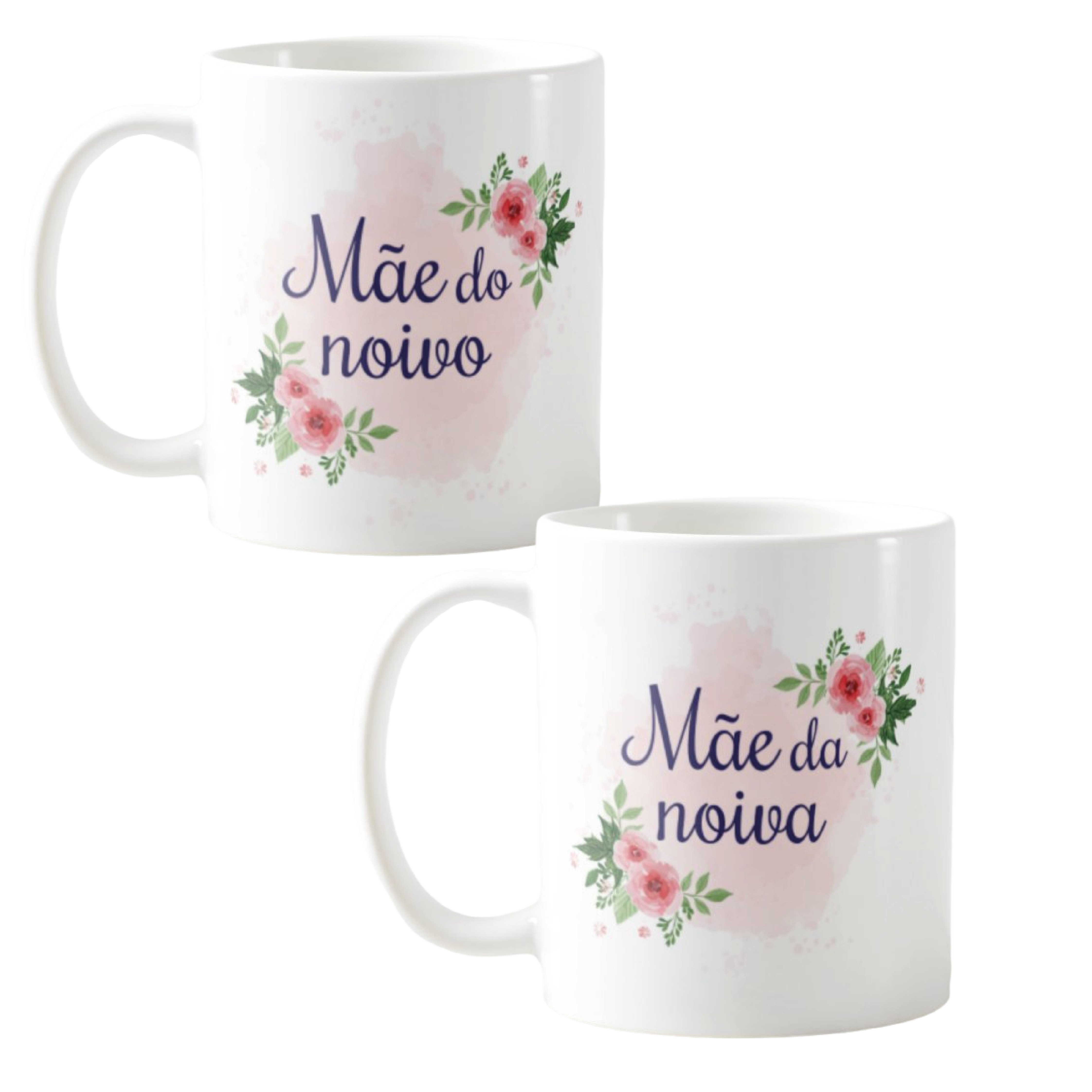 Kit Presente 2 Canecas Personalizadas Mãe Dos Noivos - Casamento (Mãe)