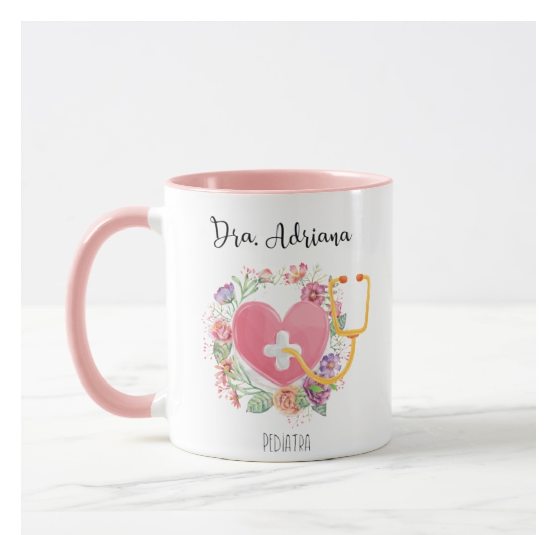 Caneca Presente Agradecimento Médica Profissão Medicina - Profissões (Médico(a))