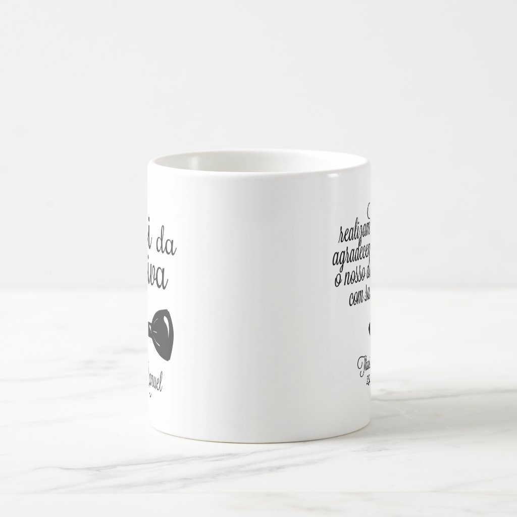 Kit 2 Canecas Casamento Mãe Presente Personalizado Com Nome