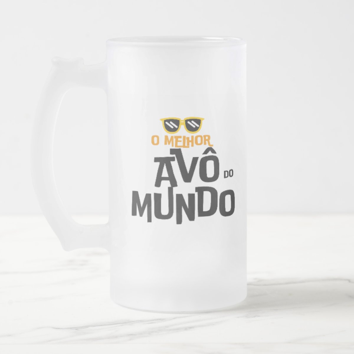 Copo de Cerveja Personalizado Divertido para Melhor Avô - Família (Avó/Avô)