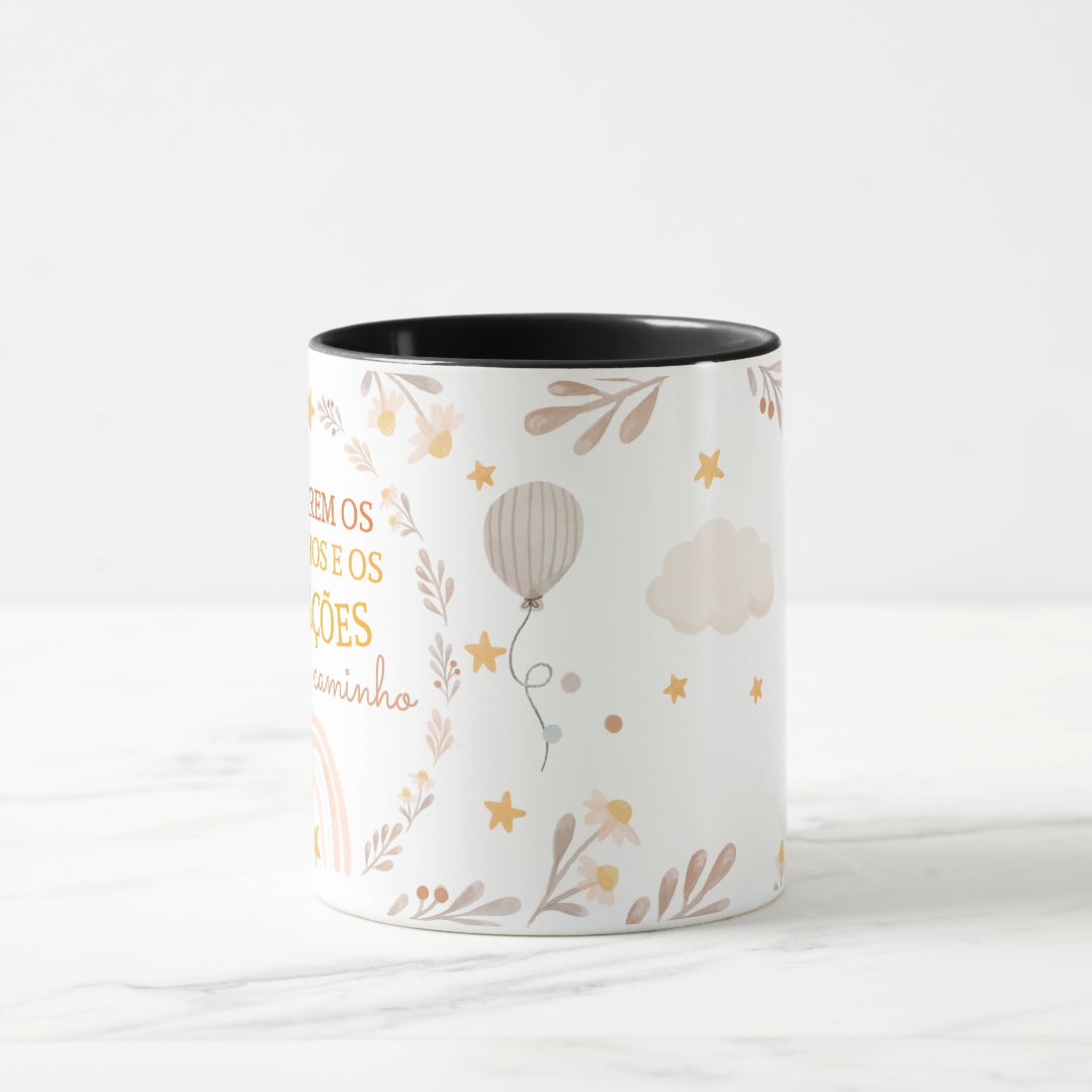 Caneca Presente Para Revelar Gravidez A Família E Amigos