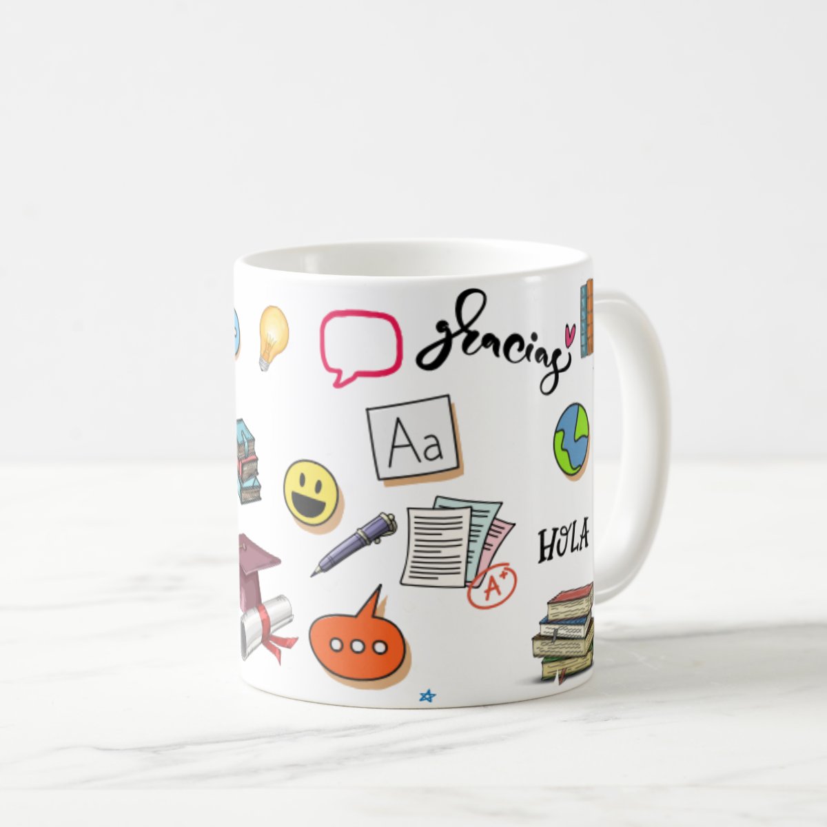 Caneca Presente Dia Dos Professores Professora Espanhol