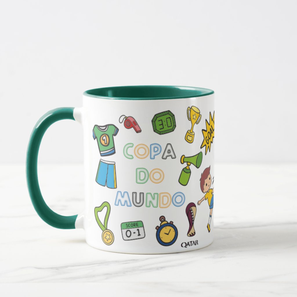 Caneca Presente Personalizado Copa Do Mundo 2022 Qatar - Profissões (copa do mundo)