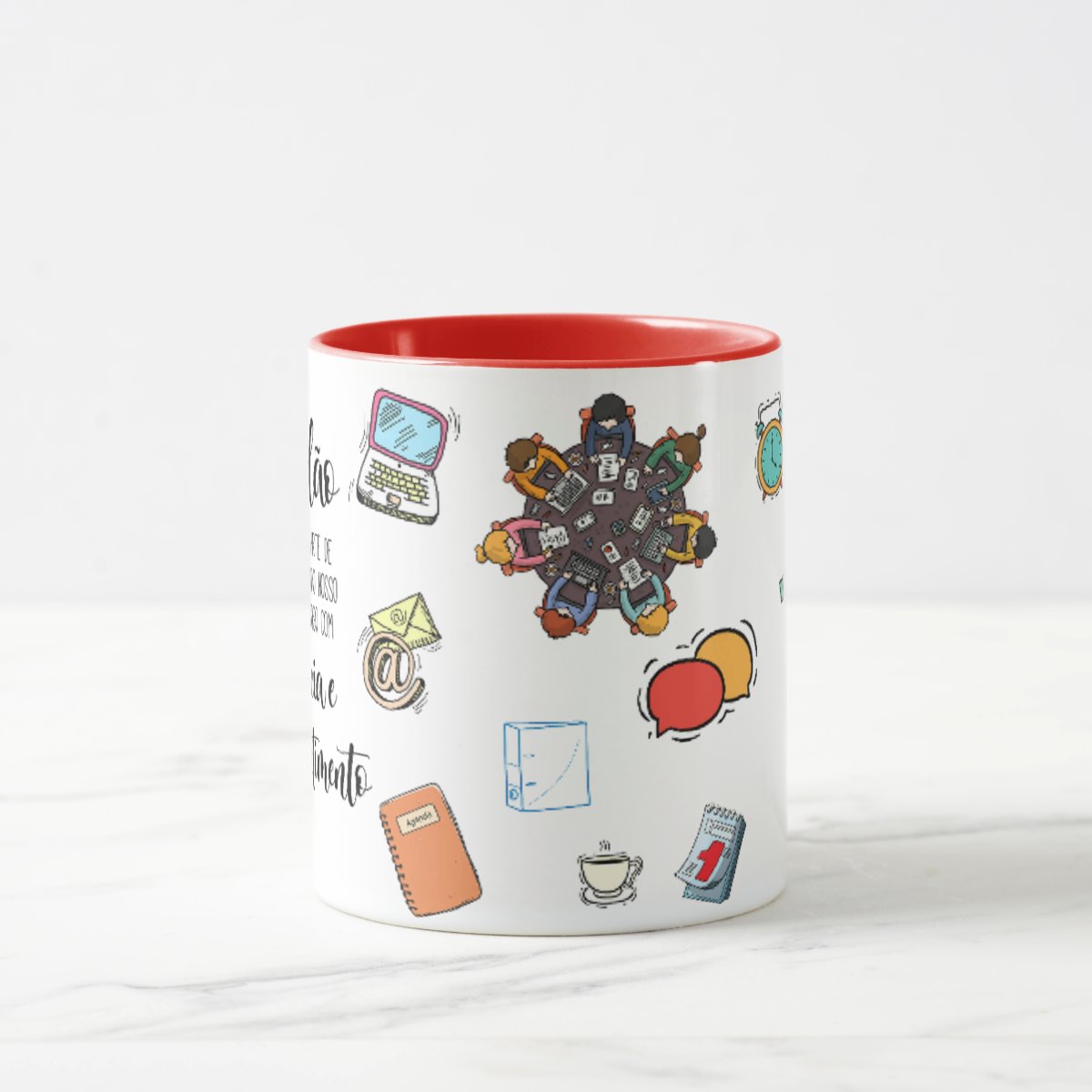 Caneca Profissão Escritório Presente Criativo de Secretária