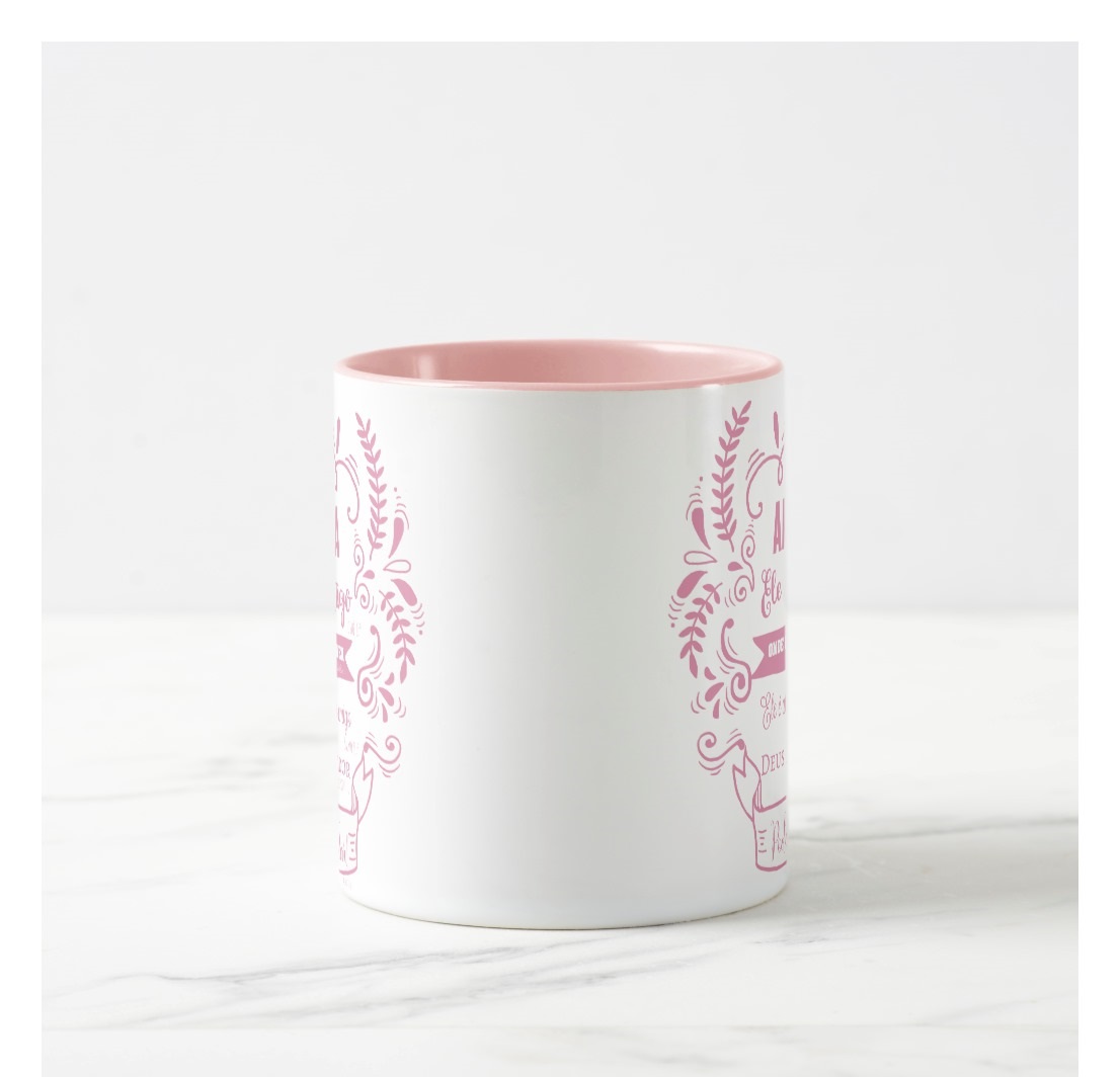 Caneca Personalizada Feminina Com Versículos Bíblicos