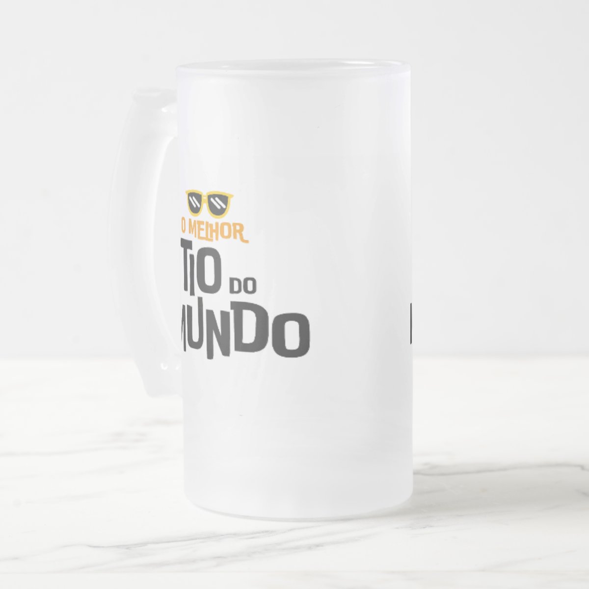 Copo de Cerveja Personalizado Divertido para o Melhor Tio