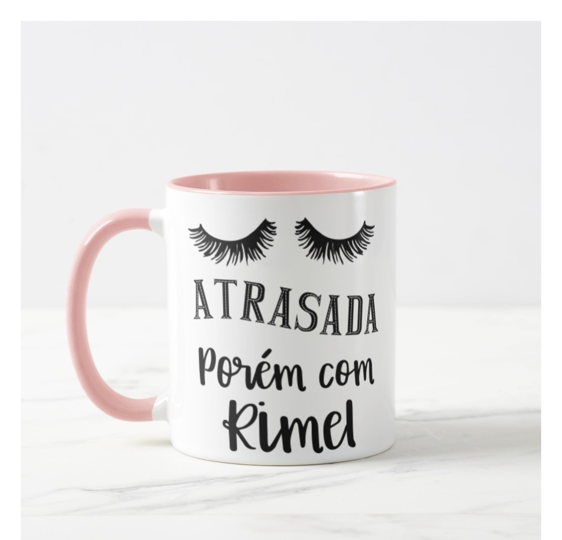 Caneca Personalizada Feminina Atrasada Maquiagem - Outros (Atrasada Maquiagem)