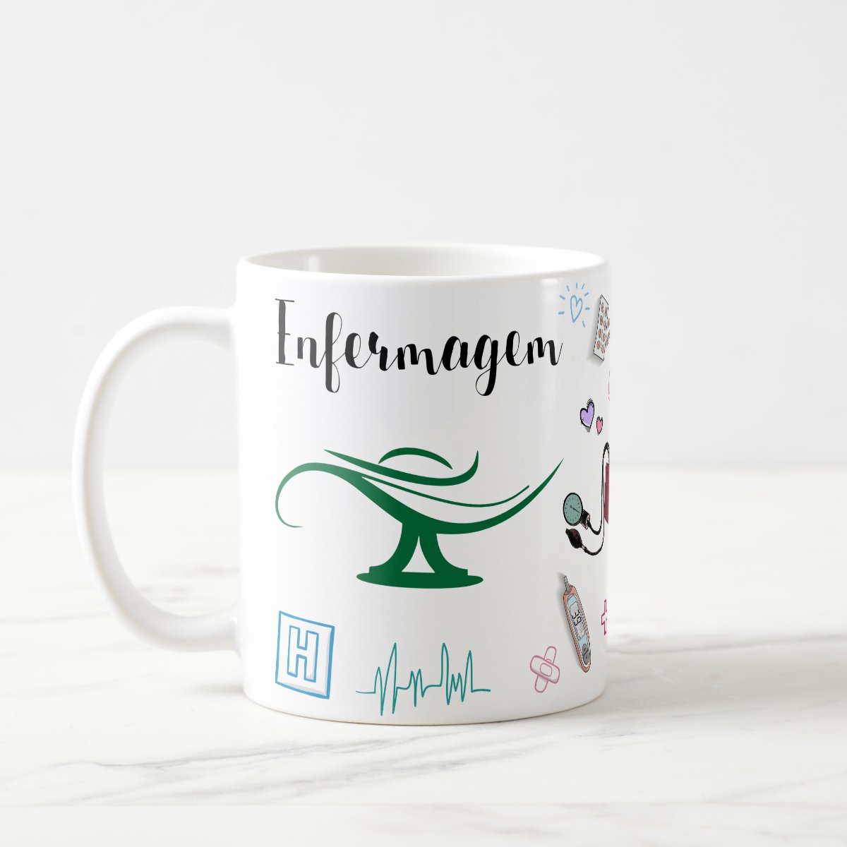 Caneca Enfermagem Presente Criativo Hospital Enfermeiros