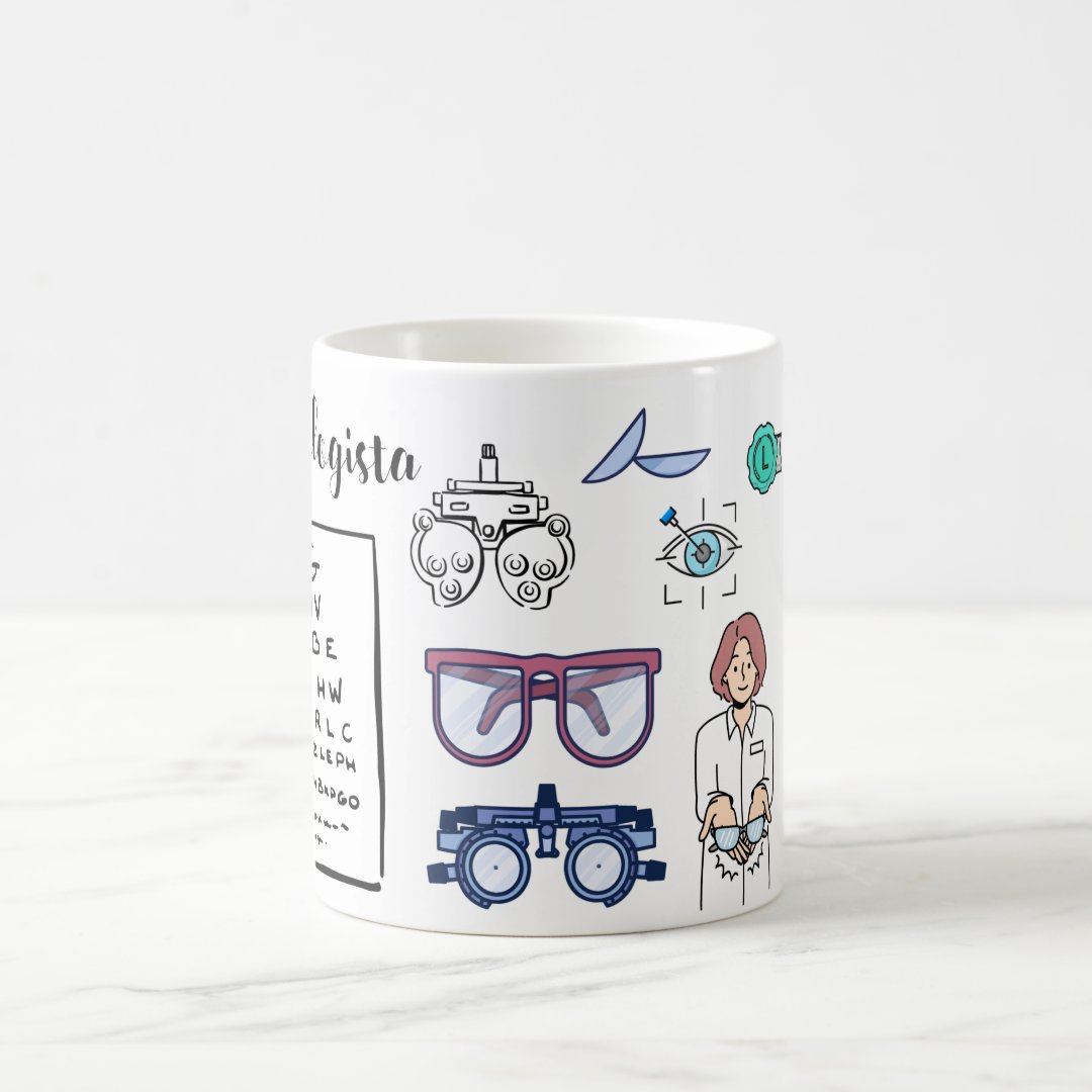 Caneca Personalizada de Presente Profissional Oftalmologista