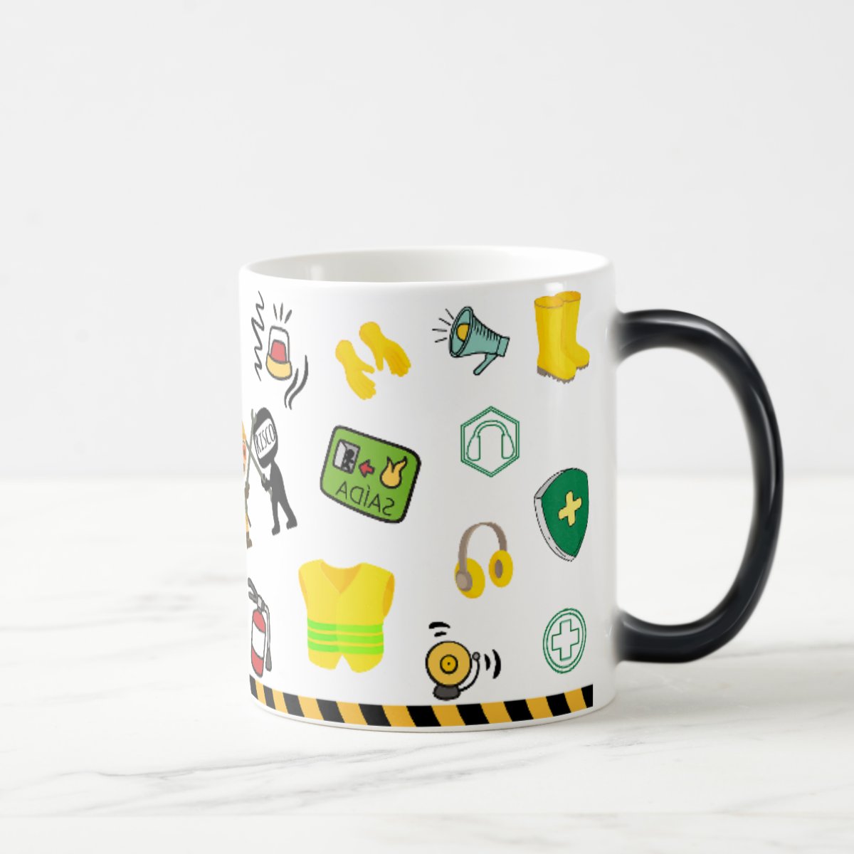 Caneca Mágica Profissão Presente Segurança do Trabalho